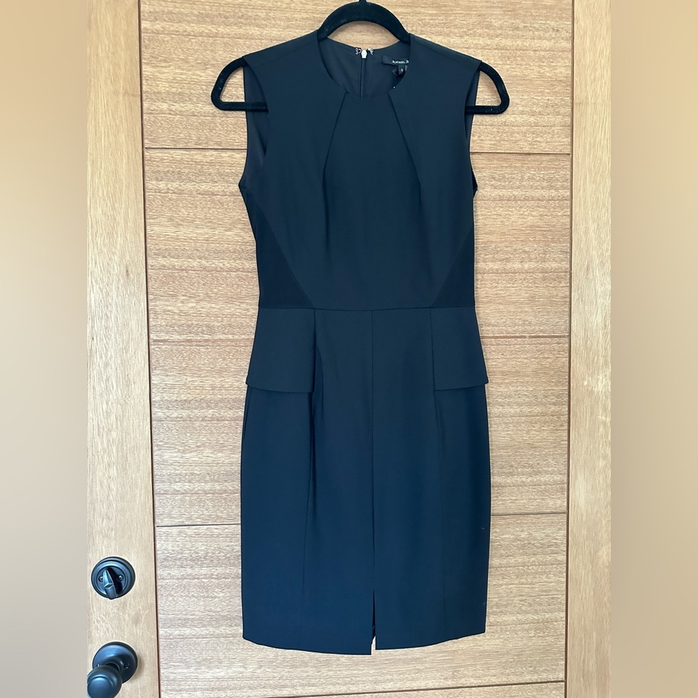 Rachel Roy Black Dress with pleat details front and back